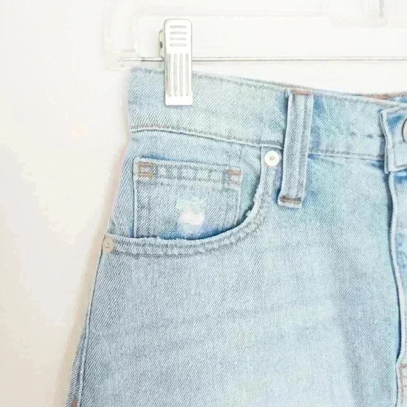 Madewell Rigid Denim A-line Cutout Mini Skirt 23 - Picture 6 of 11